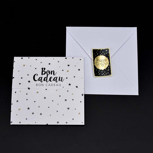 1 bon cadeau carte papier à offrir : Noel, anniversaire, fêtes 20€