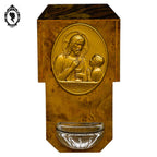 Bénitier christ Panis Vitaé en bois vintage