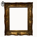 Cadre Montparnasse rectangulaire doré 34 x 40 cm bois sculpté vide feuillure 29 x 24 cm vintage