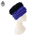 Chic Chapeau bonnet bleu enfant polaire forme cloche Tout en tête NEUF Taille 46 cm