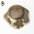 Chic chapeau fille enfant cérémonie marron festonné Joa Nell 52 cm Taille XS Neuf