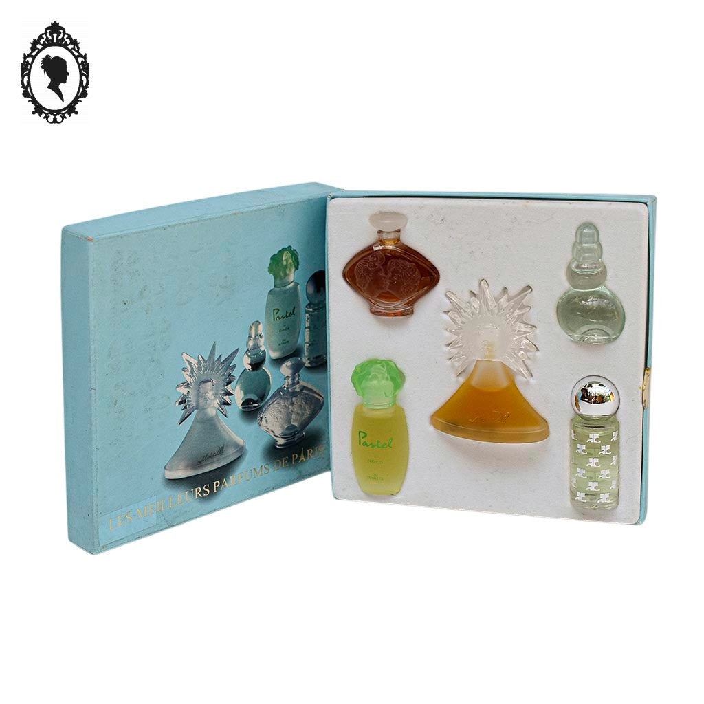 Coffret 5 miniatures parfums « Les meilleurs parfums de Paris » diverses marques collection