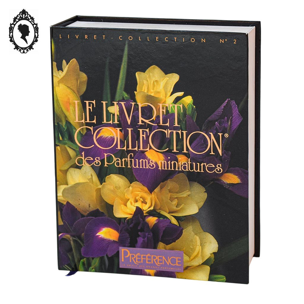 Coffret livre 5 miniatures parfums Préférence n° 2 diverses marques collection
