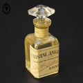 Flacon ancien collection en cristal héliotrope Anglais London pour cheveux et barbe