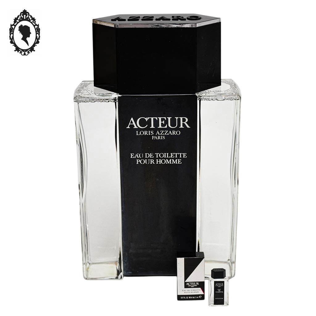 Flacon factice géant de parfum Acteur de Loris Azzaro H 36 cm collection vitrine parfumerie PLV
