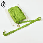 Galon vert L 1,7 cm 13 mètres passementerie mercerie vintage pop