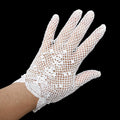 Gants blanc femme crochet ajouré T 6 12 - 6,5