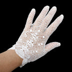 Gants blanc femme crochet ajouré T 6 12 - 6,5