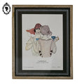 Gravure Art Déco Confidences Chapeau Camille Roger 1922 planche 22 Valentine J. Hugo
