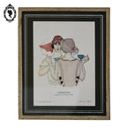 Gravure Art Déco Confidences Chapeau Camille Roger 1922 planche 22 Valentine J. Hugo