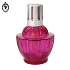 Lampe collection berger Paris rose vif verre épais fleur
