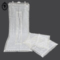 Linge de table brodé 2 napperons et 1 chemin de table style dentelle crème