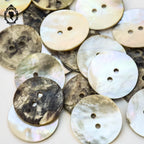 Lot 20 boutons en nacre gris beige multi reflets rond D 2,3 cm 23 mm
