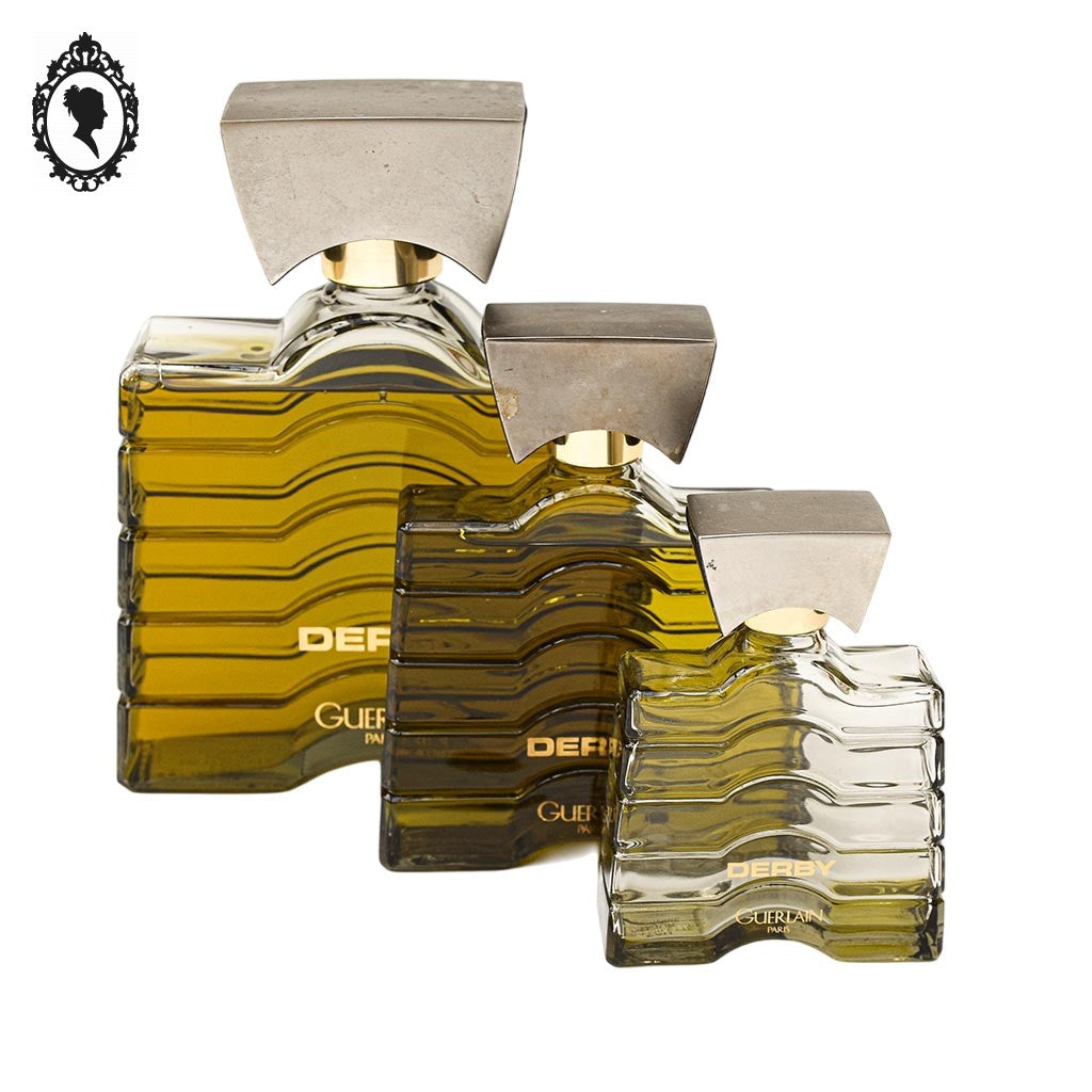 Lot 3 flacons factices de vitrine Derby Guerlain Paris collection parfumerie 1982