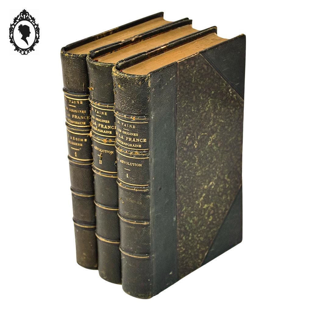 Lot 3 livres Les origines de la France contemporaine fin XIX anciens
