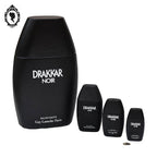Lot 4 flacons factice géant à petit vides en cascade Parfum Drakkar noir de Guy Laroche objet de collection de Vitrine parfumerie