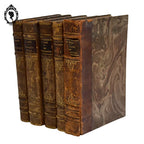 Lot 5 livres anciens romans cartonnés effet cuir début XX ième