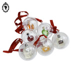 Lot 6 miniatures collection de parfum Christian Dior boules sapin CD