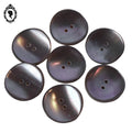 Lot 7 boutons violet parme en nacre rond ancien vintage D 2,2 cm