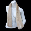 Magnifique écharpe véritable fourrure vison beige clair vintage ancien