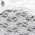 Magnifique rideau voilage dentelle fleurie blanc romantique