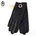 Magnifiques gants femme cuir souple noir T 6 1/2 - 6,5 vintages et neufs