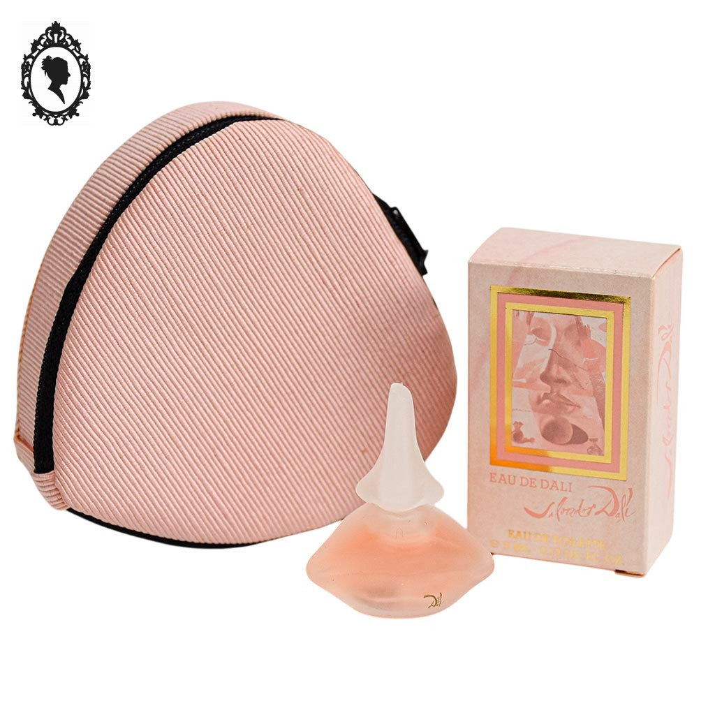 Miniature de parfum Eau de Dali de Salvador Dali boite écrin cœur rose