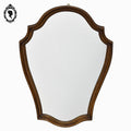 Miroir glace cadre baroque chantourné forme écusson année 50 60 H 55 cm vintage