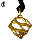 Pendentif Lanvin Paris doré bijoux vintage