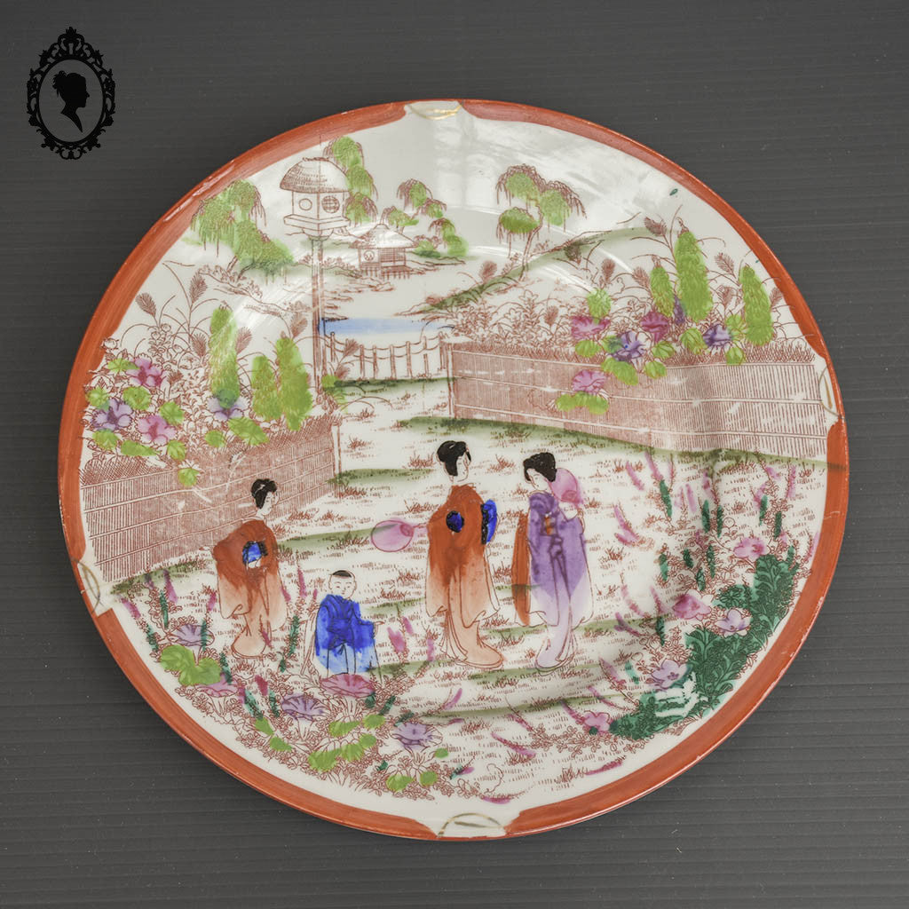 Plat grande assiette porcelaine Art d’Asie Japonaise Suzuki Co