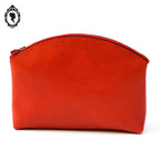 Pochette trousse de maquillage ou sac en cuir rouge neuve