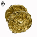 Poignée ronde bouton de porte bronze doré ancien vintage