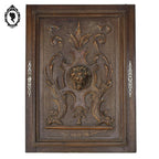 Porte de buffet bois sculpté tête de Lion office de cadre