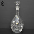 Ravissante carafe ancienne en cristal avec bouchon diamant taillée main Art Déco