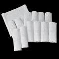 Service nappe et 12 serviettes de table anciennes damassées blanches monogramme JR