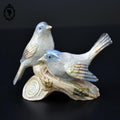 Statue figurine 2 oiseaux porcelaine céramique souvenir d’Espagne vintage