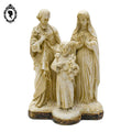 Statue sculpture religieuse Sainte Famille Père Mère Enfant en plâtre ancienne vintage