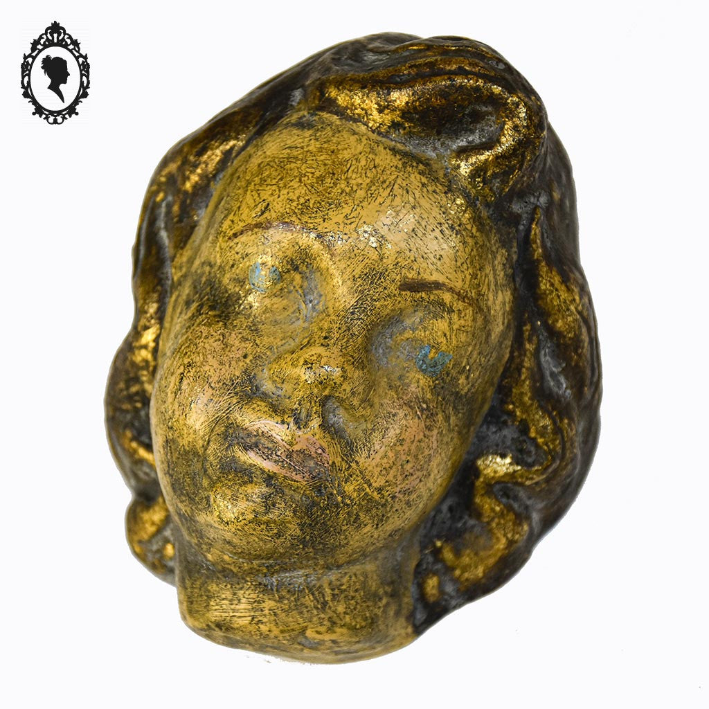 Statue sculpture tête d’ange à accrocher terre cuite Amphora Spain H 14 cm
