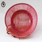 Chic chapeau fille enfant cérémonie rose orange 55 cm Taille S Neuf
