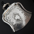 Ensemble pelle et brosse ramasse miettes en métal argenté ancien