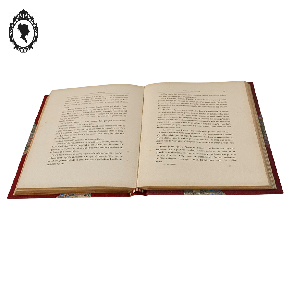 Livre charmant ancien La petite doctoresse Nelly rouge de prix en 1915
