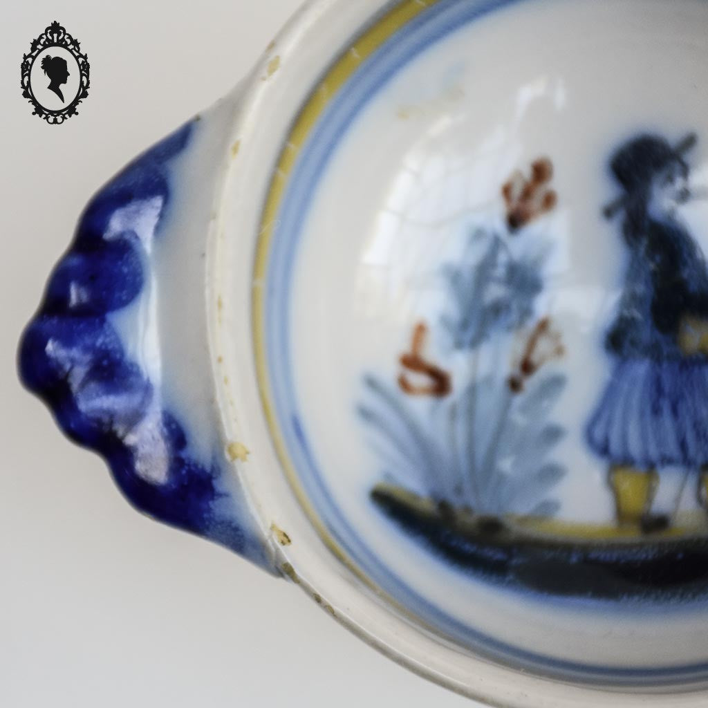 Lot 2 bols Quimper personnages anciens vintage