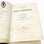 Lot 3 livres Les origines de la France contemporaine fin XIX anciens