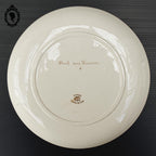 Lot 9 assiettes anciennes plates ou à dessert Terre de Fer Le Duel Louis XIV gladiateurs Creil et Montereau