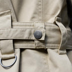 Barbour Tay Tranch beige à doublure tartan – taille 40/42