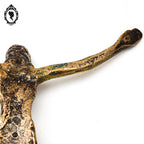 Christ crucifix H 33 cm en bronze doré signé J Mehary