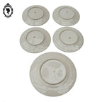 Lot 1 plat 4 assiettes art d’Asie porcelaine japonaise Japon Rokuzo signées 1920 1940 anciennes or