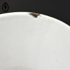 Lustre industriel lampe suspension indus abat jour émaillé et laiton vintage
