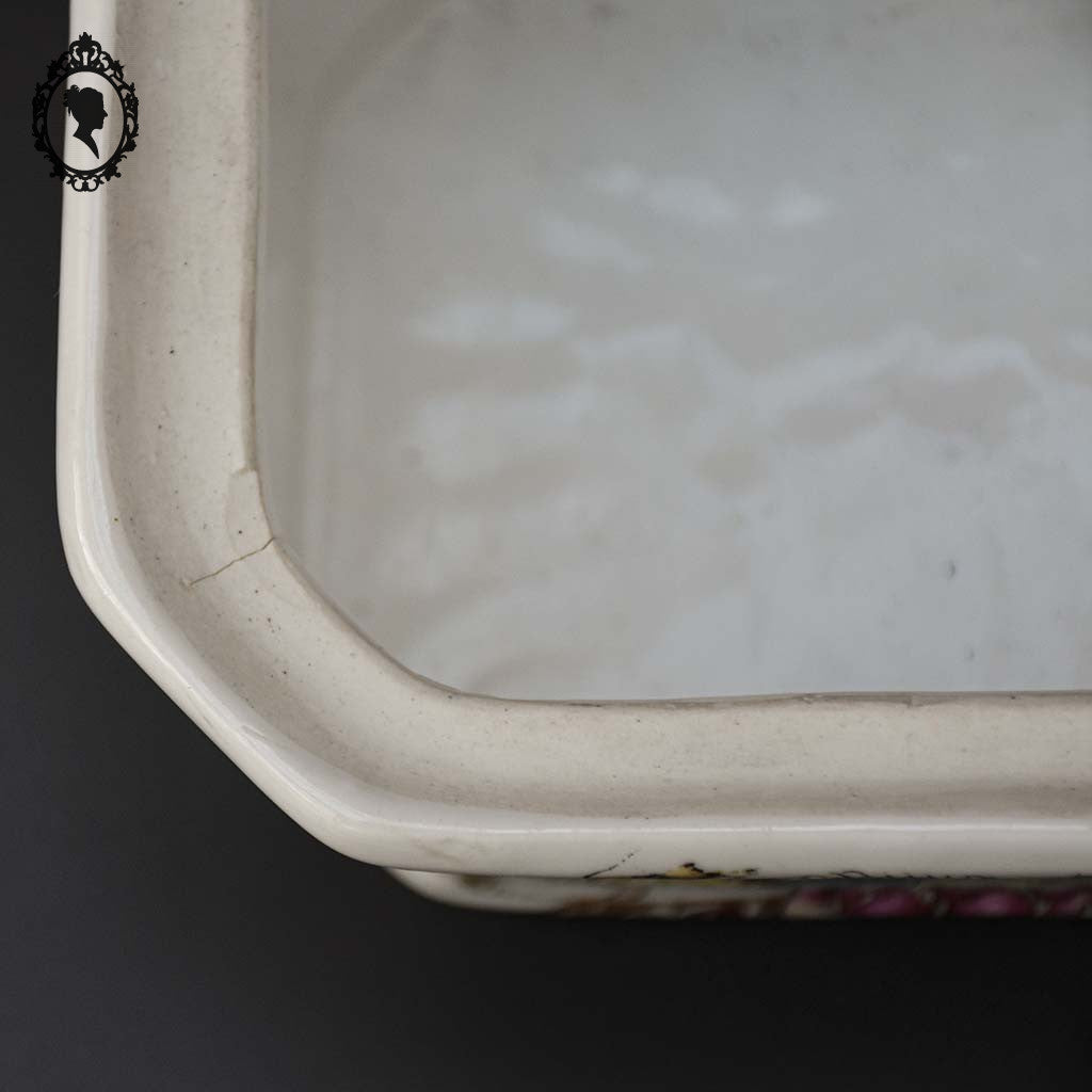 Rare terrine porcelaine passementerie tambour corne de chasse asiatique ancienne ART D’ASIE