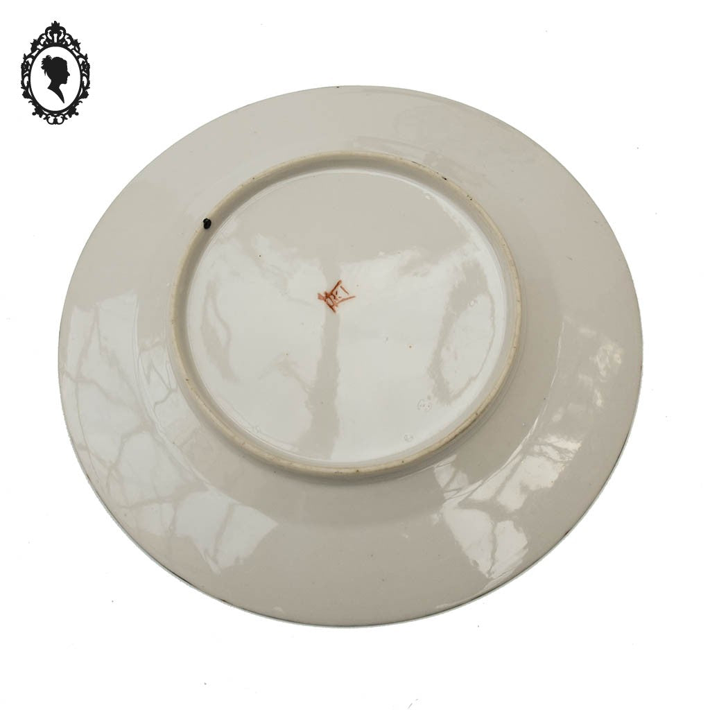 Lot 1 plat 4 assiettes art d’Asie porcelaine japonaise Japon Rokuzo signées 1920 1940 anciennes or